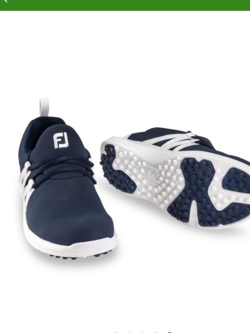 FootJoy Women's FJ Leisure Slip On Spikeless golf Shoe - NAVY/WHITE 8.5M